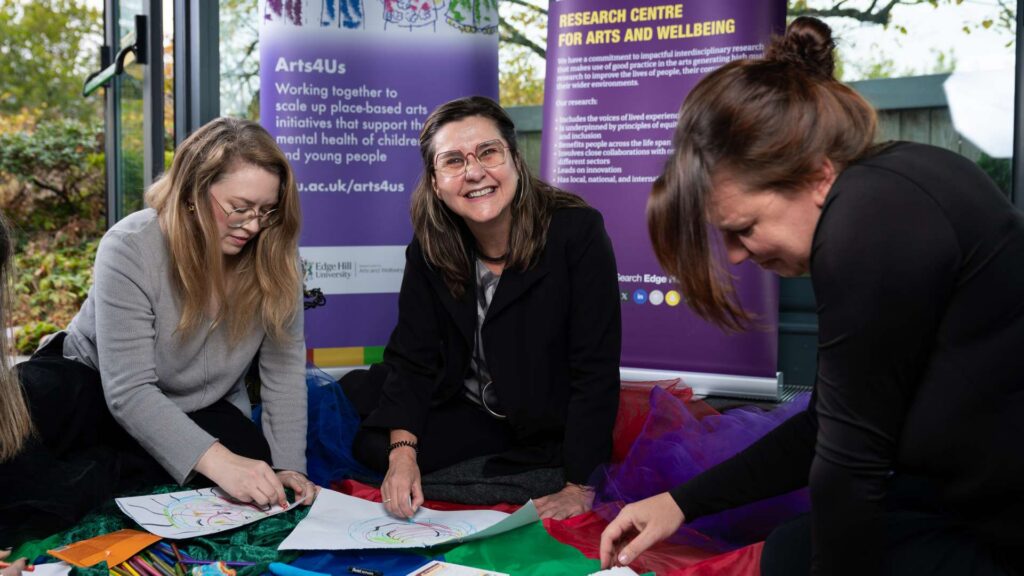 Vicky Karkou taking part in research