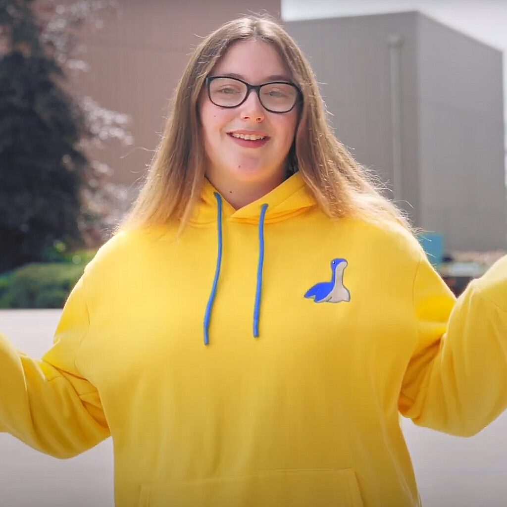 A headshot of Bonnie - an Edge Hill student and Virtual Open Day guide